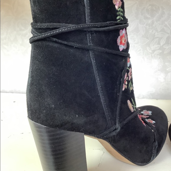 Sam Edelman Embroidered Suede Boots - Picture 14 of 14
